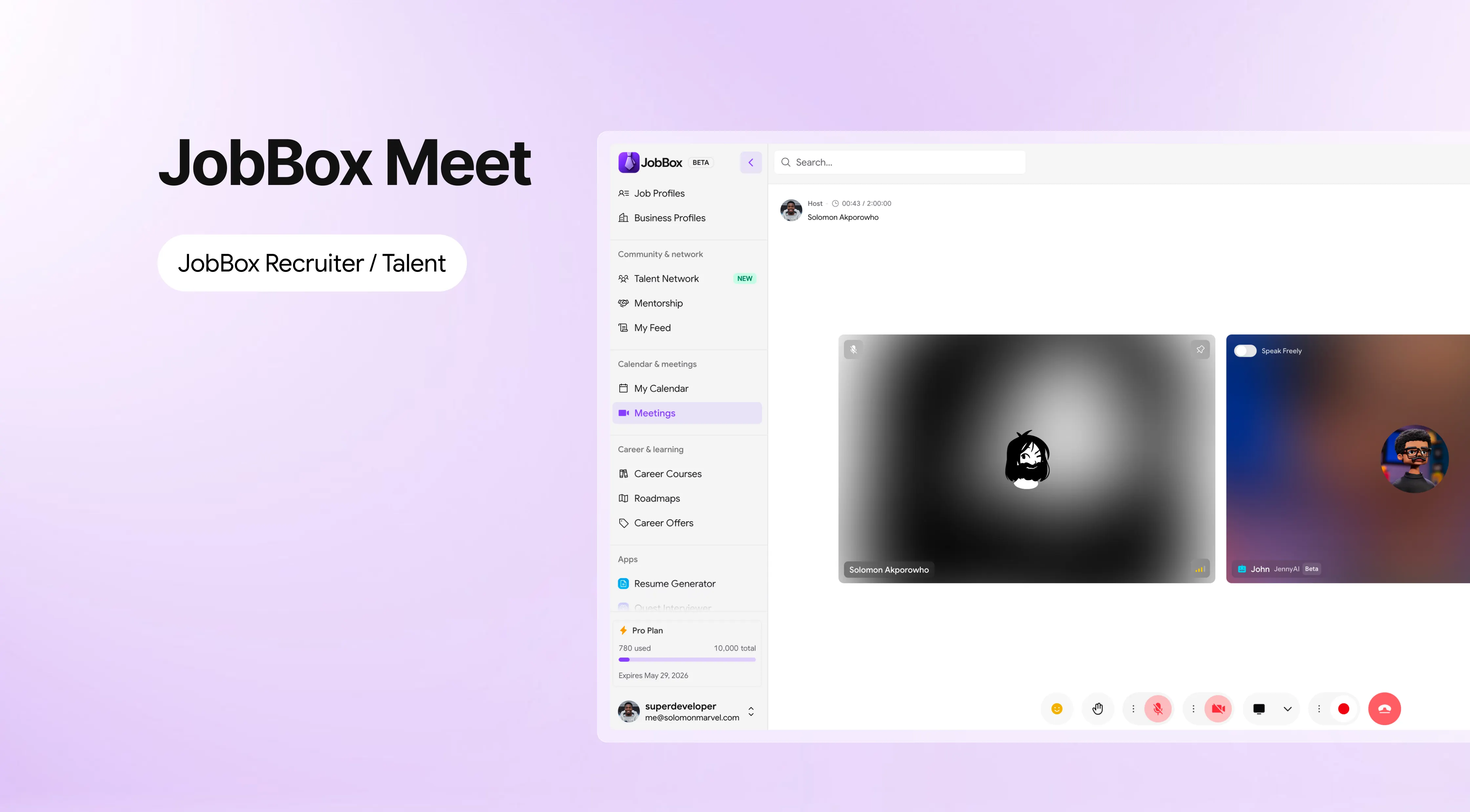 Job Box Example JobBox - AI Career Platform & Collaboration | getjobbox